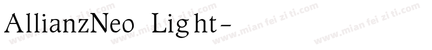 AllianzNeo Light字体转换
